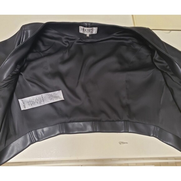 House of CB London Leather Bone Corset Cropped Vest Hooks Clubbing Size M NWOT - Picture 10 of 10